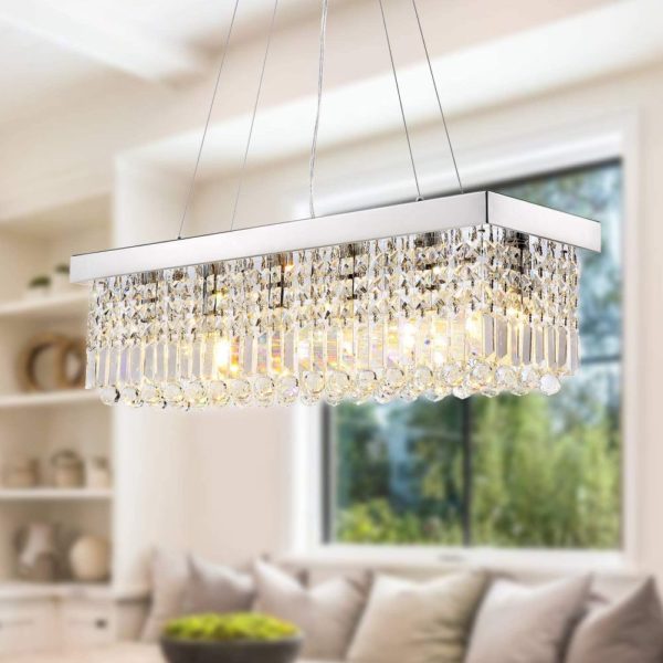 rectangular crystal chandelier where to buy